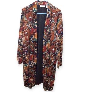 Suzan Graver Open Cardigan Duster Size XL‎